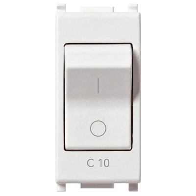 Interruttore Automatico Magnetotermico Bipolare Vimar Plana 10A 14405.10 - 230V, IP40, 3kA