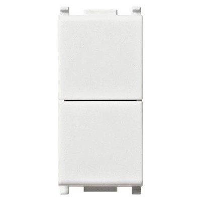 Doppio Pulsante Vimar Plana 10A NO+NO 14066 - Controllo Circuiti Elettrici Indipendenti, Design Elegante