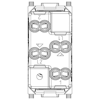 Doppio Pulsante Vimar Plana 10A NO+NO 14066 - Controllo Circuiti Elettrici Indipendenti, Design Elegante