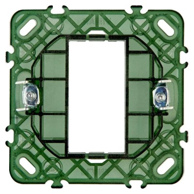 Supporto Vimar Plana 1 Modulo con Griffe per Scatole Tonde 60 mm - SKU 14601, Installazione Sicura e Pratica