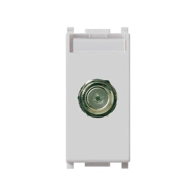 Presa TV SAT Vimar Plana 14318 - Connettore F a Vite, Facile Installazione, Design Elegante