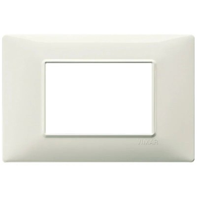 Vimar Plana Placca 3 Moduli Avorio - Codice SKU 14653.02, Tecnopolimero Resistente e Design Elegante
