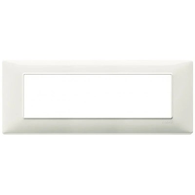 Vimar Plana Placca 7 Moduli Colore Avorio - SKU 14657.02, Design Elegante in Tecnopolimero