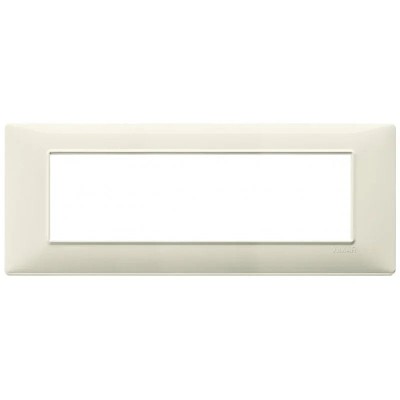 Vimar Plana Placca 7 Moduli Beige 14657.03 - Design Elegante in Tecnopolimero, Facile da Pulire