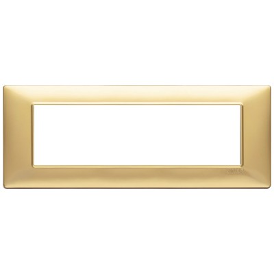 Vimar Plana Placca 7 Moduli ORO Opaco 14657.25 | Tecnopolimero, Elegante e Funzionale