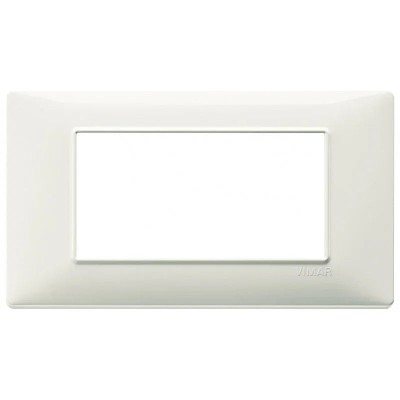 Vimar Plana Placca 4 Moduli Avorio 14654.02 - Tecnopolimero Resistente, Design Elegante