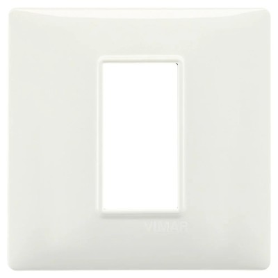 Placca Vimar Plana 1 Modulo Avorio 14641.02 - Design Elegante, Certificata Senza Alogeni