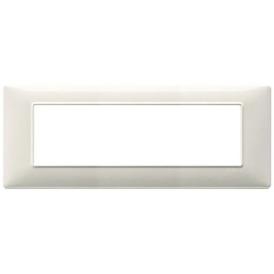 Vimar Plana Placca 7 Moduli Bianco Granito 14657.06 - Design Moderno, Tecnopolimero Resistente