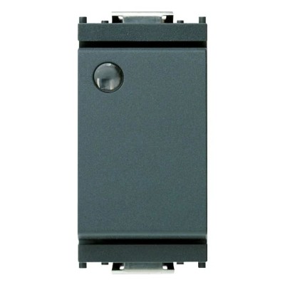 VIMAR Deviatore 1P 16AX Luminoso Grigio Mod. 16025 - 200W, Design Moderno, Facile Installazione