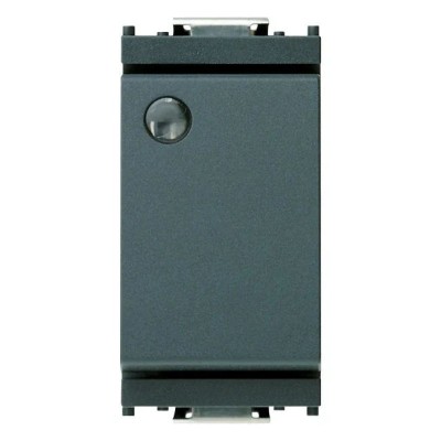 VIMAR Interruttore 1P 16AX Luminoso Grigio - Modello 16021, Design Elegante e Installazione Facile