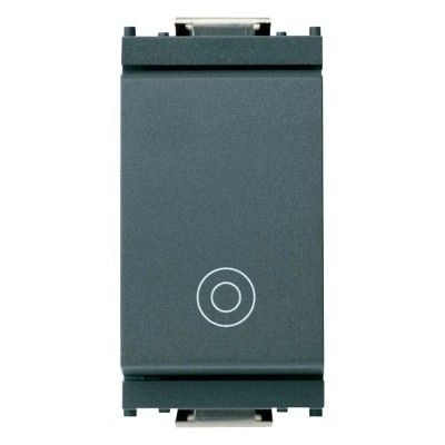 Pulsante VIMAR 1P NO 10A Grigio - SKU 16080, Design Compatto e Affidabile per Installazioni Elettriche