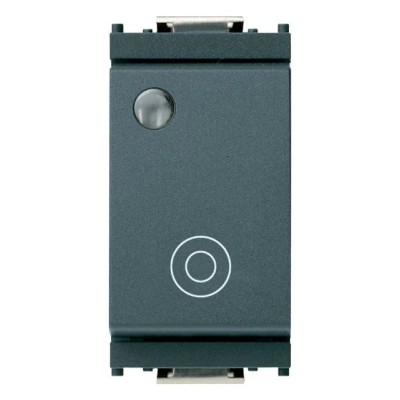 Pulsante VIMAR 1PNO 10A Luminoso Grigio, Codice SKU 16090 - Affidabile e Elegante per Segnalazione Elettrica