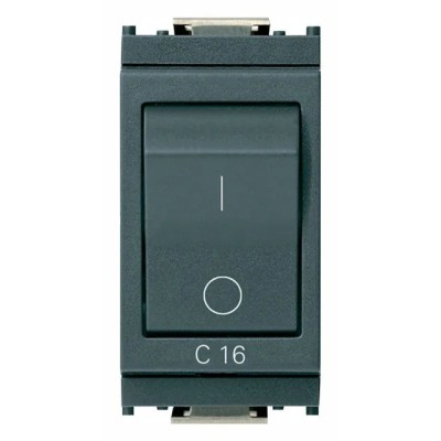 Interruttore Magnetotermico VIMAR MT 1P+N C16 120-230V Grigio - Protezione Elettrica Sicura - SKU 16505.16