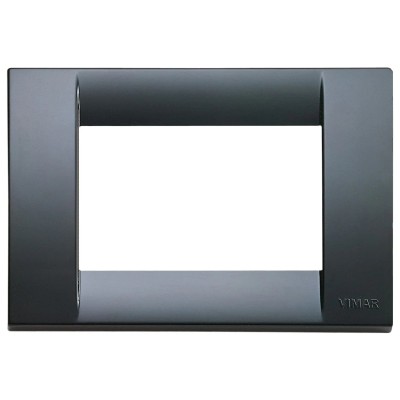 VIMAR Placca Classica 3M Grigio Grafite - SKU 16743.15, Design Elegante, Tecnopolimero Resistente