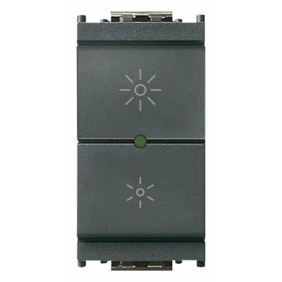 VIMAR Dimmer Universale 230V Grigio - SKU 16559.1, Regolazione Intensa per Lampade Incandescenti, CFL e LED