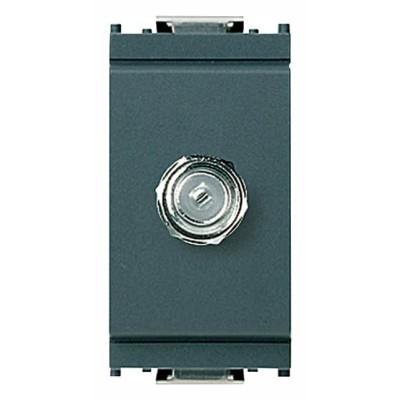 Presa Coassiale Femmina Tipo F VIMAR Grigio - Mod. 16331, Frequenze Fino a 2400 MHz