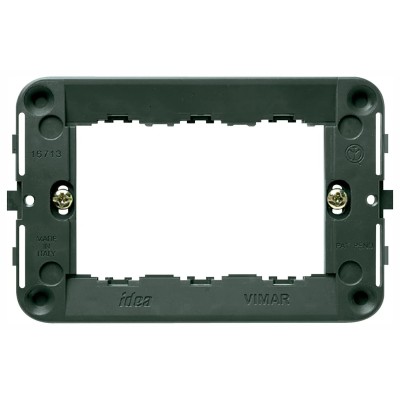 Supporto VIMAR 3M + Viti - Codice SKU 16713, Installazione Facile e Robusta per Scatole Elettriche