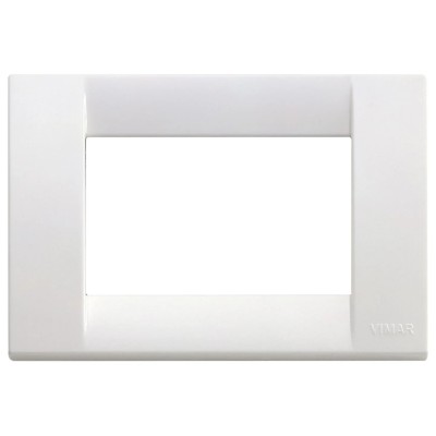 VIMAR Placca Rondò 3M Bianco Brillante 16763.01 - Design Elegante, Facile Installazione, Resistente