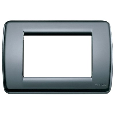 Placca Rondò 3M Grigio Grafite VIMAR - Codice SKU 16763.15, Tecnopolimero Resistente e Elegante