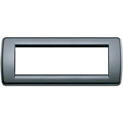 Placca Rondò 6M VIMAR Grigio Grafite - Materiale Resist. in Tecnopolimero - SKU 16766.15