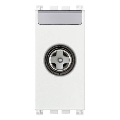 Presa Coassiale VIMAR TV-RD-SAT Diretta Bianco SKU 19300.01.B - Alta Qualità Audio-Video, 5-2400 MHz