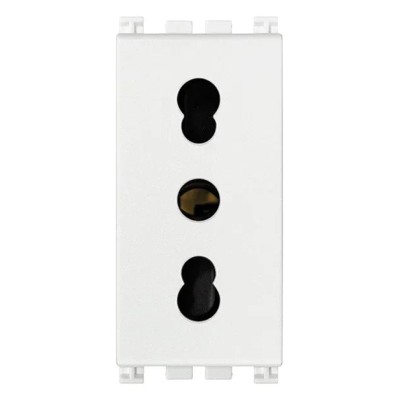 Presa VIMAR 2P+T 16A P17/11 Bianco - 19203.B, Sicura e Facile da Installare, Ideale per Casa e Ufficio