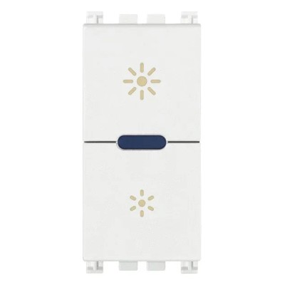VIMER Dimmer MASTER 230V Universale Bianco - SKU 19135.1.B, Compatibile Con LED, CFL, Incandescenza, Controllo Multi-Punto
