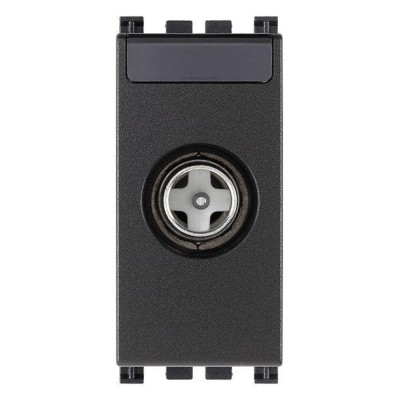 Presa Coassiale VIMAR TV-RD-SAT Diretta Grigio SKU 19300.01 - Frequenza 5-2400 MHz, Attenuazione 1 dB