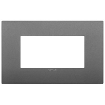 VIMAR Placca Classic 4M Grigia - Design Elegante, SKU 19654.72, Resistente e Funzionale