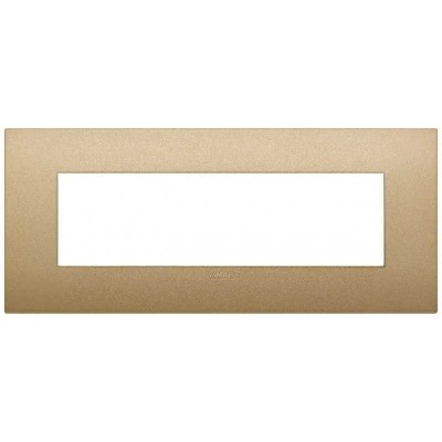 VIMAR Placca Classic 7M Oro Matt - Design Elegante, Materiale Resistente, SKU 19657.78