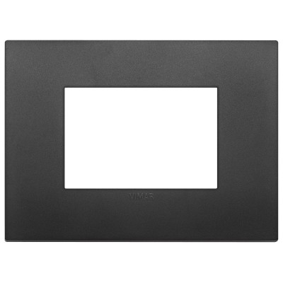 VIMAR Placca Classic 3M Nera - SKU 19653.71, In Tecnopolimero, Elegante e Resistente