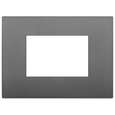 VIMAR Placca Classic 3M Grigio - SKU 19653.72, Materiale Tecnopolimero, Design Versatile e Elegante