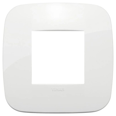 Placca Round 2M Bianco VIMAR - Design Elegante in Tecnopolimero, SKU 19672.84, Facile da Installare