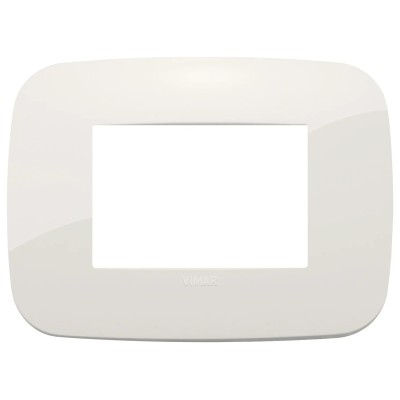 VIMAR Placca Round 3M Ivoria - SKU 19683.83, Design Elegante in Tecnopolimero Resistente