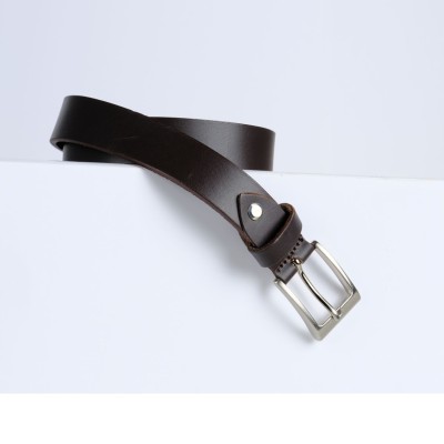 Cintura Made in Italy in Vera Pelle Mod.Roma - Marrone Cioccolata - Spessore 2,5cm