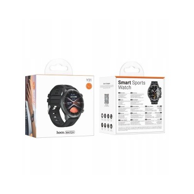 SMARTWATCH HOCO 1,46 CON FUNZIONE CHIAMATA Y31 NERO