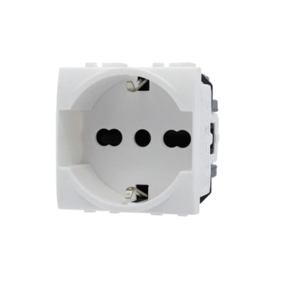 Sandasdon Presa Schuko 2P+T 10/16A 250V Style Bianco SD41400B