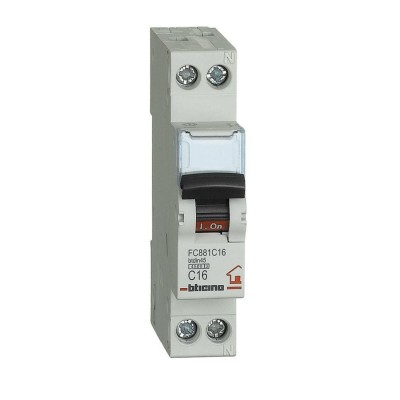 BTicino Inter. Magnetotermico 1 Din C 16A FC881C16