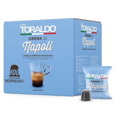 Toraldo Caffe Capsule Nespresso Crema di Napoli 100pz