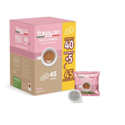 Toraldo Caffe Cialde 44mm Dolce e Cremoso 45pz