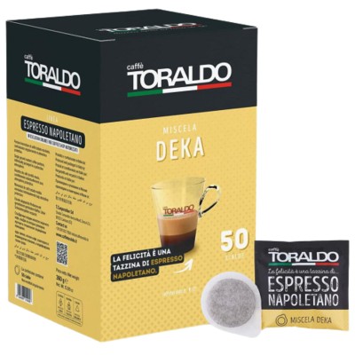 Toraldo Caffe Cialde 44mm Dek 50pz