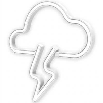 Muitomas Lampada Led Neon Cloud Type-C Bianco