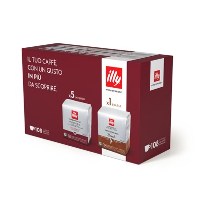 Illy Caffe Capsule Iperespresso Intenso+Brasile 108pz (90+18)