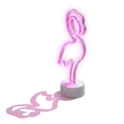 Muitomas Lampada Led Neon Flamingo Type-C Rosa