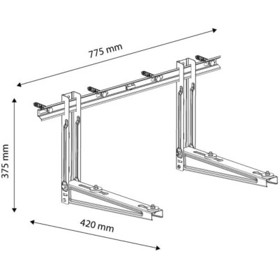 Staffa Climatizzatore Ecoprice Per 9000/12000BTU - 120kg