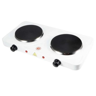 Fornello Elettrico Hercules 2500W - Piastra Ø185mm 1500W & Ø155mm 1000W con Termostato e Indicatore