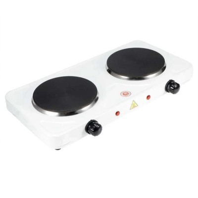 Fornello Elettrico Hercules 2500W - Piastra Ø185mm 1500W & Ø155mm 1000W con Termostato e Indicatore