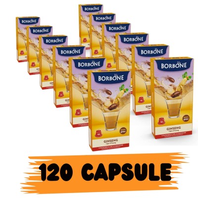 Borbone Box Capsule Comp. Nespresso Ginseng Confezione 120pz