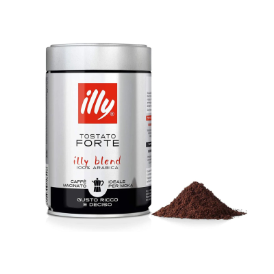 ILLY Tostato Forte Caffè Macinato Per Moka 250gr