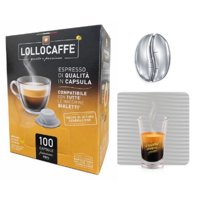 Lollo Caffe Capsule Bialetti Argento 100pz VEN
